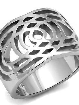 Women Stainless Steel No Stone Rings TK3039